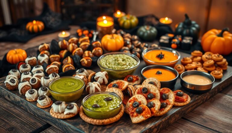 Halloween Appetizers Spread
