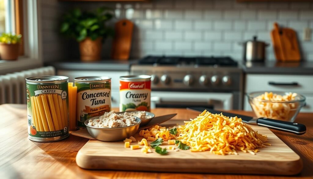 Ingredients for Tuna Noodle Casserole Ingredients for Tuna Noodle Casserole